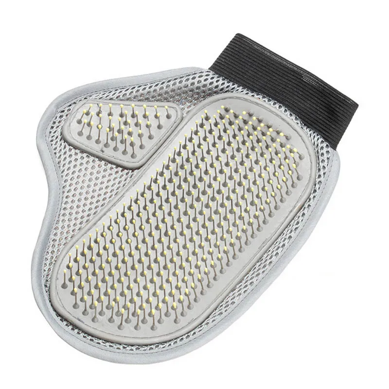 

Dog Combs 1 PC Pet Massage Hair Cleaning Brush Stainless Steel Pet Grooming Glove Remover Bath Glove Pet Cleaning Tools