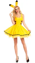 El nuevo fiesta de disfraces de halloween de dibujos animados pikachu animal party dress cosplay dress uniformes