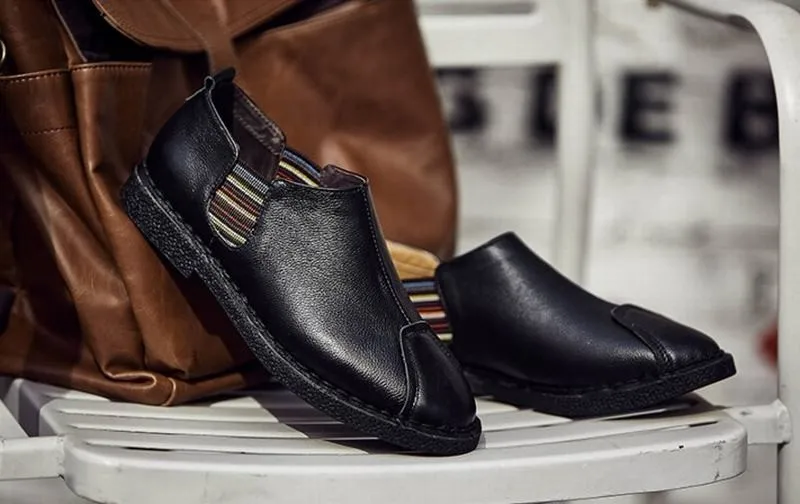 Поступила новая Мода мужская Винтаж Мокасины Мокасины Zapatos Hombre Sapatos Британский Стиль Повседневная Обувь Квартиры Вождение Обувь Ретро