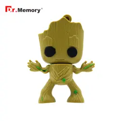 Dr. memory Pendrive Cartoon Groot Usb Flash Drive 128 Гб 64 ГБ 32 ГБ 16 ГБ 8 ГБ 4 ГБ Cute Ents Usb Memory Stick креативный Подарочный usb-ключ