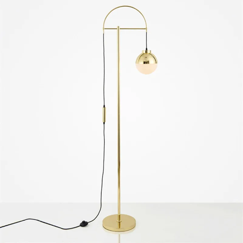 

Nordic Post Modern Fashion Simple Creative Round Ball Art Designer Bedroom Study Decorate LED Floor Lamp Free Shipping