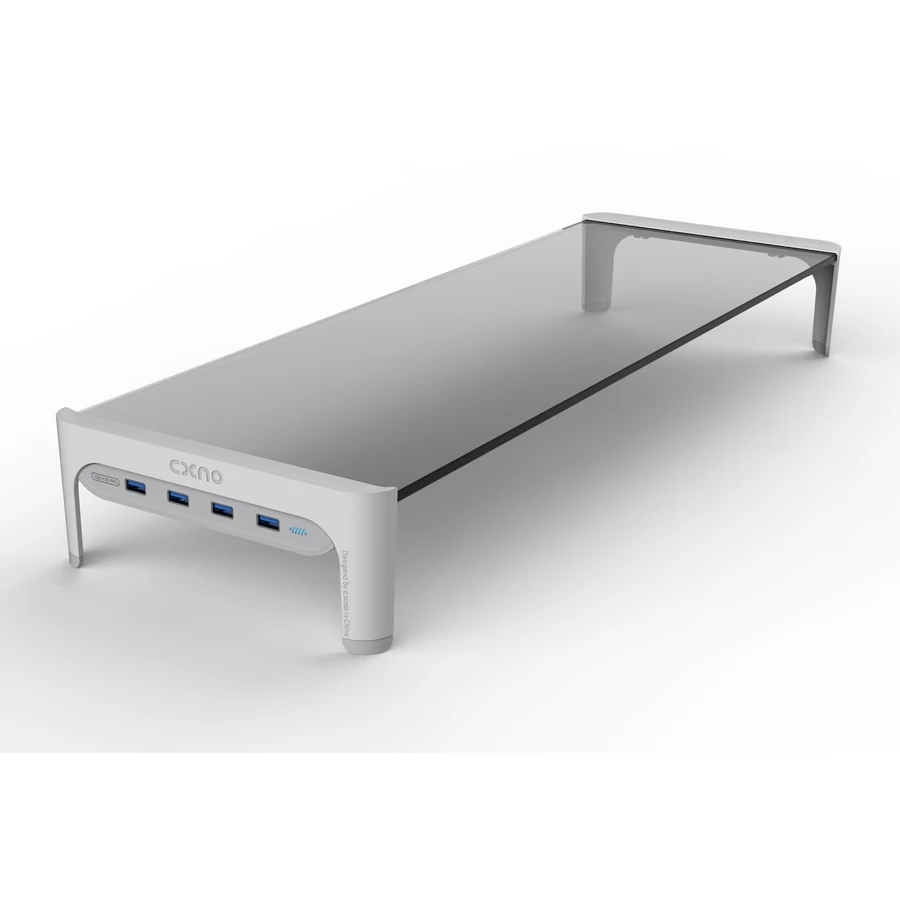 Desktop Monitor Notebook Laptop Stand Space Bar Non-slip Desk Riser with 4ports USB Hub Data Transmi