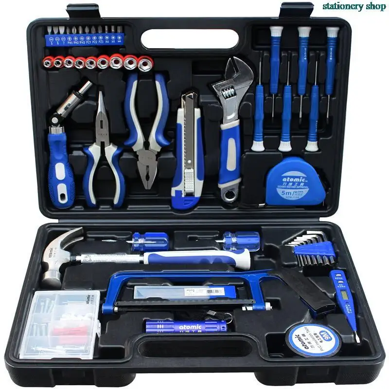 92pcs/lot Home Hardware kit combination tool kits suit electrician repair tool boxin