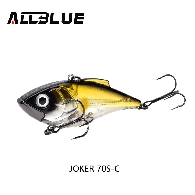 ALLBLUE новые модели 70 мм 17 г VIB жесткая приманка для рыбалки 6 цветов высокоотзывчивая безлиповая кренкбейт снасти для подледной рыбалки - Цвет: JOKER 70S C