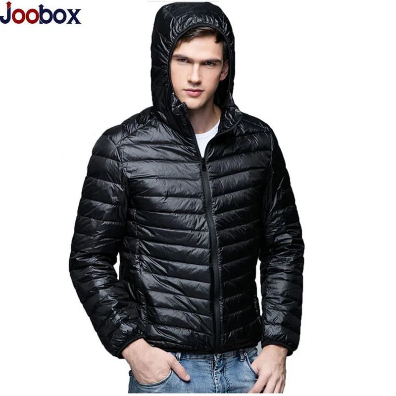 New 2017 Autumn Winter Men White Duck Down Jacket Ultra Light