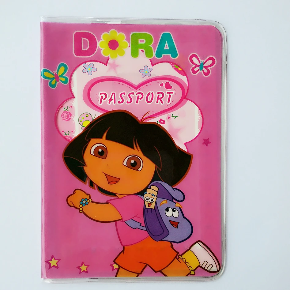 

ForeverFriendsDora letter envelope Card Holder Passport Cover PVC Lear 3D Design Business Card Bag Passport Holder 14*9.6CM
