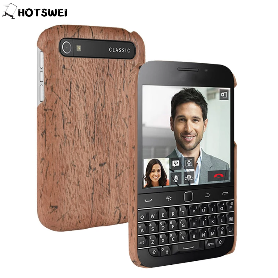 HOTSWEI для BlackBerry Classic Q20 чехол в стиле ретро с деревянной кожей дизайнерский