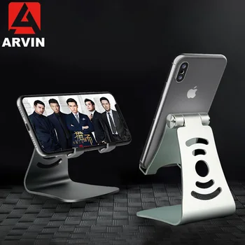

ARVIN Aluminum Desktop Tablet Phone Stand Holder For iPhone iPad Mini Air Flexible Adjustment For Samsung 4-10 Inch Tablet Stand