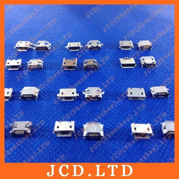 Micro USB 5P,5-pin Micro USB Jack,5Pins Micro USB Connector Tail Charging socket