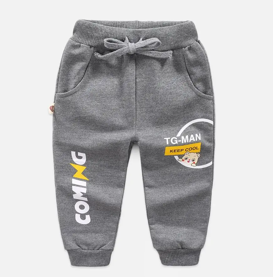 Retail New Warm Velvet Pants For 2-6 Yeas Solid Boys Girls Casual Sport Pants Jogging Enfant Garcon Kids Children Trousers DS29 - Цвет: D