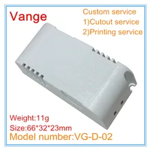 10 шт./лот экструдированный литейные формы изготавливаются коробки 66*32*23 мм IP54 огнеупорный ПК пластиковая распаечная коробка для светодиодный мощность поддержку проекта