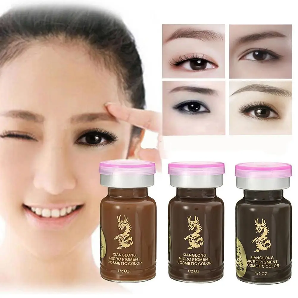 

POP ITEM! Eyebrow Tattoo Pigment 15ml Microblading Semi-Permanent Eye Brow Liner Tattoo Makeup Pigment Ink Emulsions