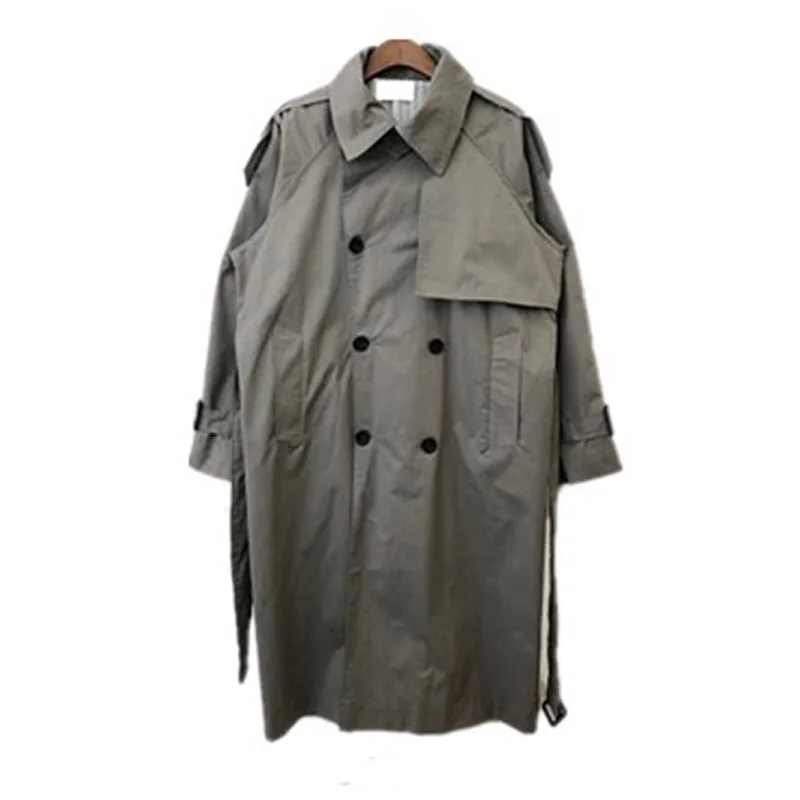 Col Solide Manteau down Boutonnage Double Tout Chart Turn Femmes Automne Femelle Élégant see 2019 See Large Bureau Bf Dame Tranchée Chart taille allumette Décontracté paw0w8Sn