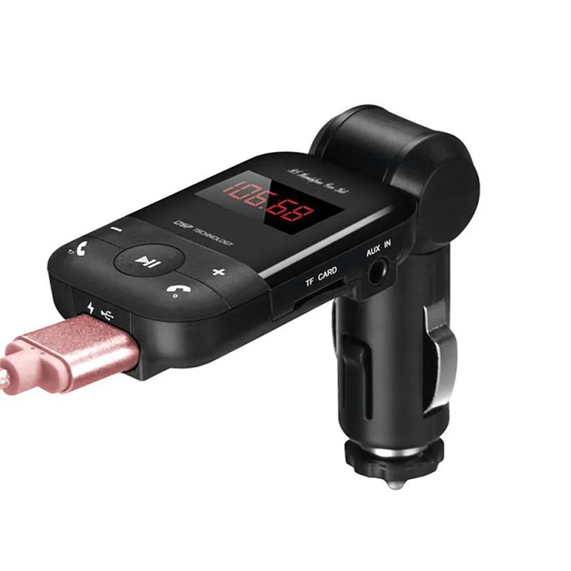 Wireless Hands Free Kit MP3 Music Player Car Bluetooth FM Transmitter Support TF Card Portable USB Charger FM Modulator #264338