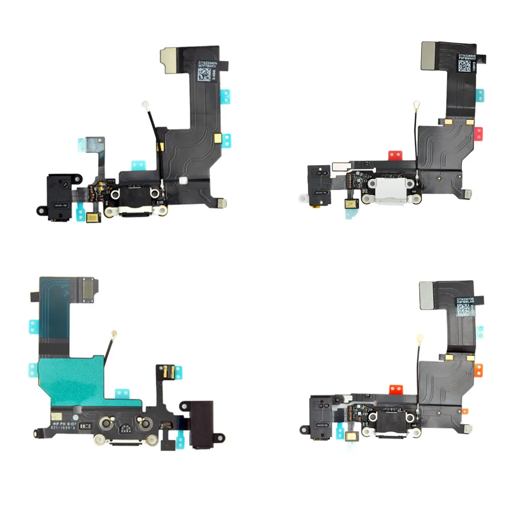 

Replacement Charging Flex Cable For iPhone 4 4S 5 5S 6 6S 4.7" USB Charger Port Dock Plug Connector With Mic Flex Cable
