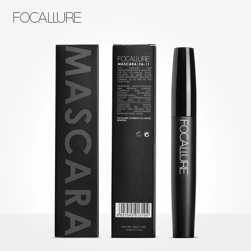 

Focallure 4d silk fiber eyelash mascara Waterproof 3d Mascara For Eyelash Extension Black Thick Lengthening Eye Lashes Cosmetics