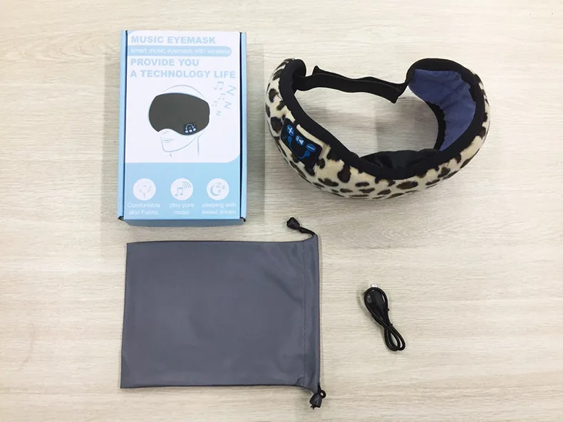 Новая беспроводная Bluetooth музыкальная маска для сна Наушники Удобная моющаяся маска для глаз Смарт шумоподавление наушники пульт дистанционного управления