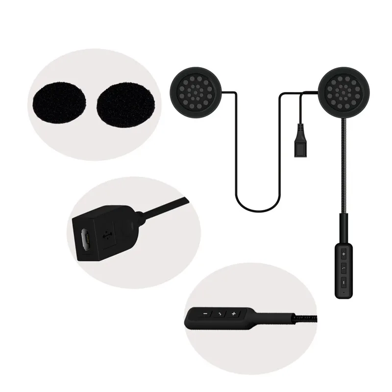 1 шт. Универсальный мотоциклетный шлем Bluetooth гарнитура Смартфон Авто ответ