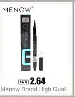 Menow бренд Высокое качество Матовый идеальный динамический водонепроницаемый жидкий карандаш для глаз Подводка для глаз макияж косметика только черный E13007