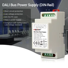 Miboxer DL-POW1 DC16V din-рейка DALI автобус источник питания 4 Вт Max250mA светодиодный трансформатор для переменного тока 110 В 220 В DALI RGB CCT светодиодный светильник
