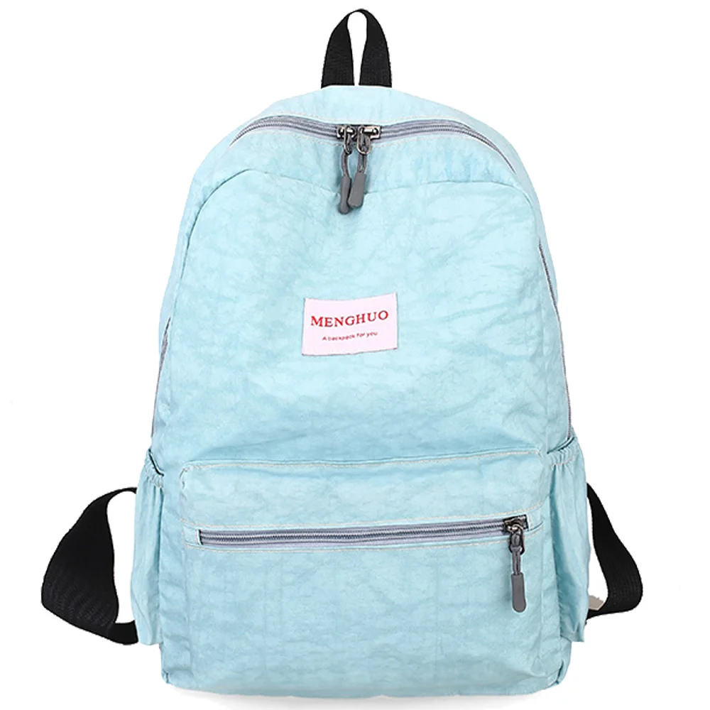 Simple canvas schoolbag girl's school bag girl's school bag han edition