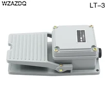 Wzazdq que carimba o controle do interruptor de pé lt3 escudo de alumínio interruptor de pé ac 380 v 10a