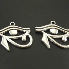 8 шт., винтажный Шарм Rah Egypt Eye Of Horus, самодельные ювелирные изделия, аксессуары A605/A604/A1401