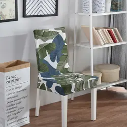 Съемный стул с цветочным принтом чехлы на кресла стрейч для банкета отеля высокоэластичный современный чехол для кухонного стула