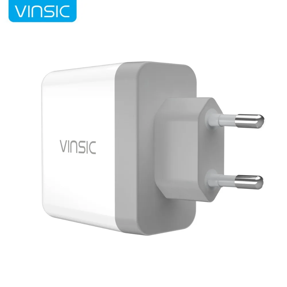 

Vinsic Dual USB Charger 5V 4.8A Portable Travel Wall Charger Adapter Mobile Phone Charger for iPhone X 8 8 Plus Xiaomi LG Laptop