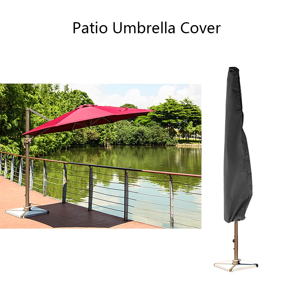 Outdoor Waterproof Garden Patio Umbrella Rain Cover Polyester Canopy