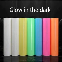 HOHOFILM 50 см* 200 см светится в темноте HTV PU теплопередача винил горячая печать винил железо на пленке 20 ''x 78,74''