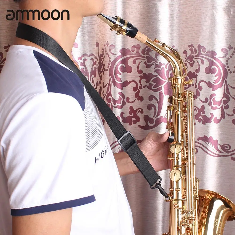 Регулируемый саксофон для саксофона, кларнет, шейный ремень с застежкой-крючком, прочный светильник-вес, части и аксессуары для Духового Инструмента