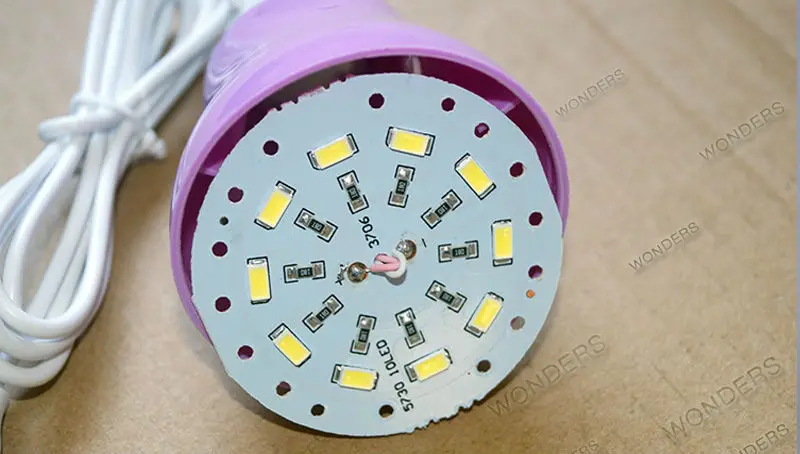 Красочные ПВХ 5 В 5 Вт USB лампочки портативная лампа LED 5730 для походов кемпинга палатки путешествия работы с внешним аккумулятором ноутбука