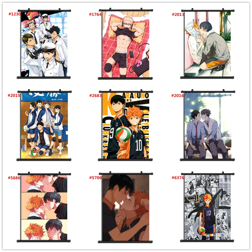 Haikyuu! Haikyuu Аниме Манга настенный плакат свиток украшение для дома настенное