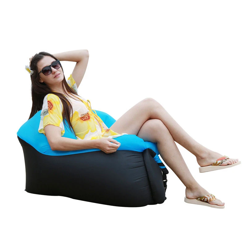 Silla de aire para acampar, cojín asiento portátil para exteriores, césped, jardín, silla inflable para dormir, sofá y salón|Sillas de playa| - AliExpress
