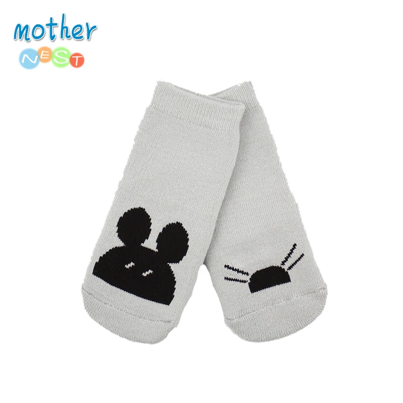 Mother nest 2017 New Anti Slip Baby Socks Boys Girls Winter Short Socks 0-1 Year Toddler Newborn meias Baby Wear  (4)