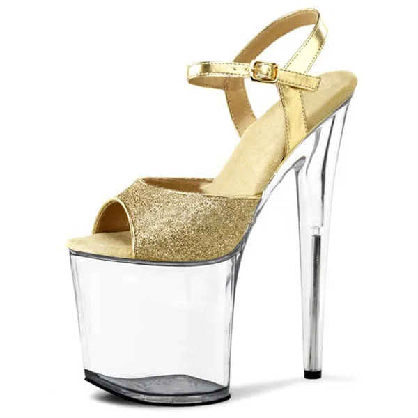 catwalk glitter heels