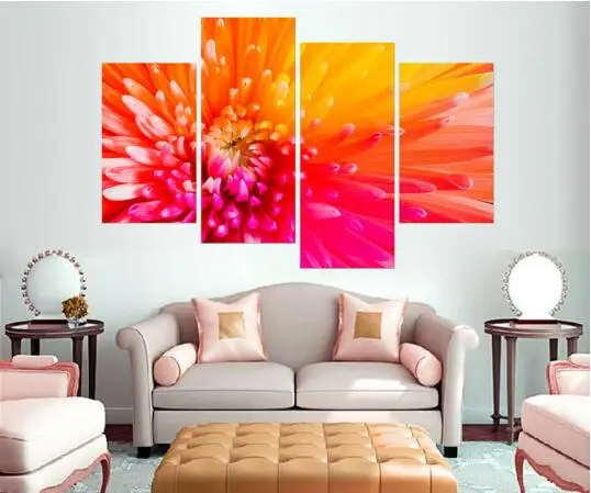 Modern Home Decoration Wall Decor Art Picture For Living Room Pink