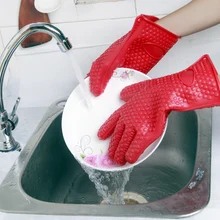 1 шт. термостойкие кухонные перчатки, толстая прихватка-перчатки для барбекю, кремниевые перчатки для барбекю, гриля, духовки, прихватки, прихватки для приготовления пищи