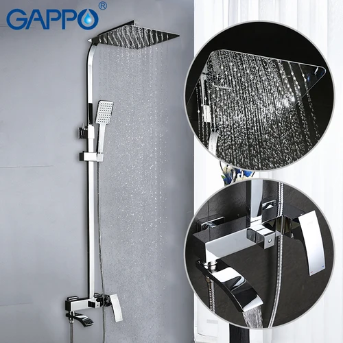 Buy GAPPO Bathtub Faucets bathtub faucets shower mixer tap Bath Shower taps waterfall shower head wall mixer torneira tap dfrkjhre
