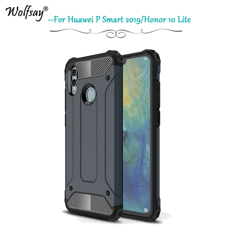 

Huawei P Smart 2019 Case Shockproof Armor Rubber Hard Phone Case For Huawei P Smart 2019 Back Cover Huawei P Smart 2019 Fundas *