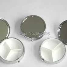 50 шт пустая аптечка металлический органайзер коробка медицины ручная работа серебро цветные коробки