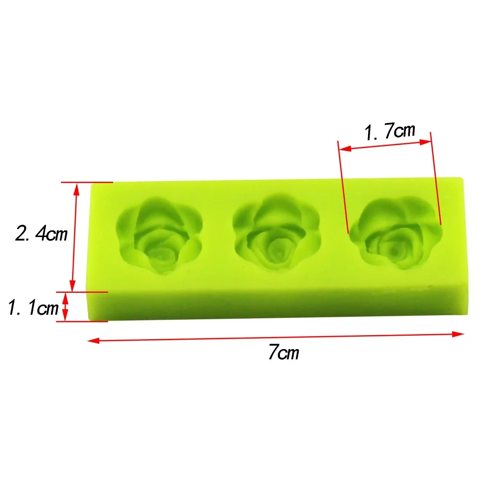 DIY Flower Rose shape Silicone Fondant Cake Mold Valentine's day wedding cake decoration tools bakeware 3D Silicone Soap mold