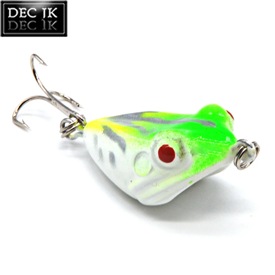 1PCS Sea Artificial Fake Baits Trolling Poper Frog Hard Lures For Fishing Supplies Swimbait Pike Jerkbait Laser Bait Topwater (3)
