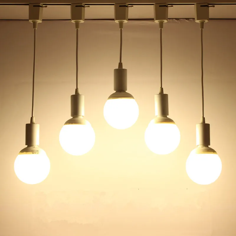 Pendant Lamp Holder Light E27 Lamp Base Ceiling Led Track Light Adjustable rail light for Mall Exhibition/Clothing Shop afbeelding