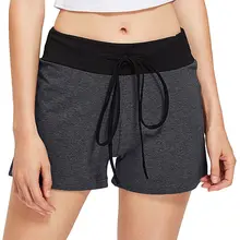 Новейшие женские шорты спортивные для бега фитнес-тренажерный зал фитнес-браслет Тощий тренировочный спортивный шорты для йоги летние трусики одежда
