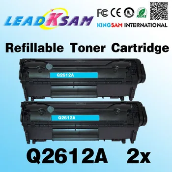 

2x refillable toner cartridge compatible for hp2612a 2612 1020/3020 M1005 M1319 printer