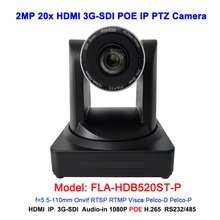 IP POE PTZ камера 20x оптический зум угол обзора 60,9 градусов 1080 P 60fps с HDMI и 3G-SDI интерфейс