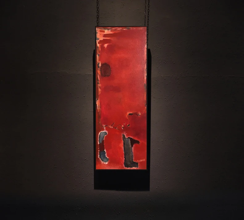 

hand painted red color abstract Oil Painting on canvas Modern painting art wall picture for home decor canvas painting