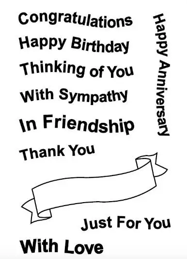 

Banner words transparent clear stamp coordinating die for DIY Scrapbooking/Card Making/Kids Christmas Fun Decoration Supplies